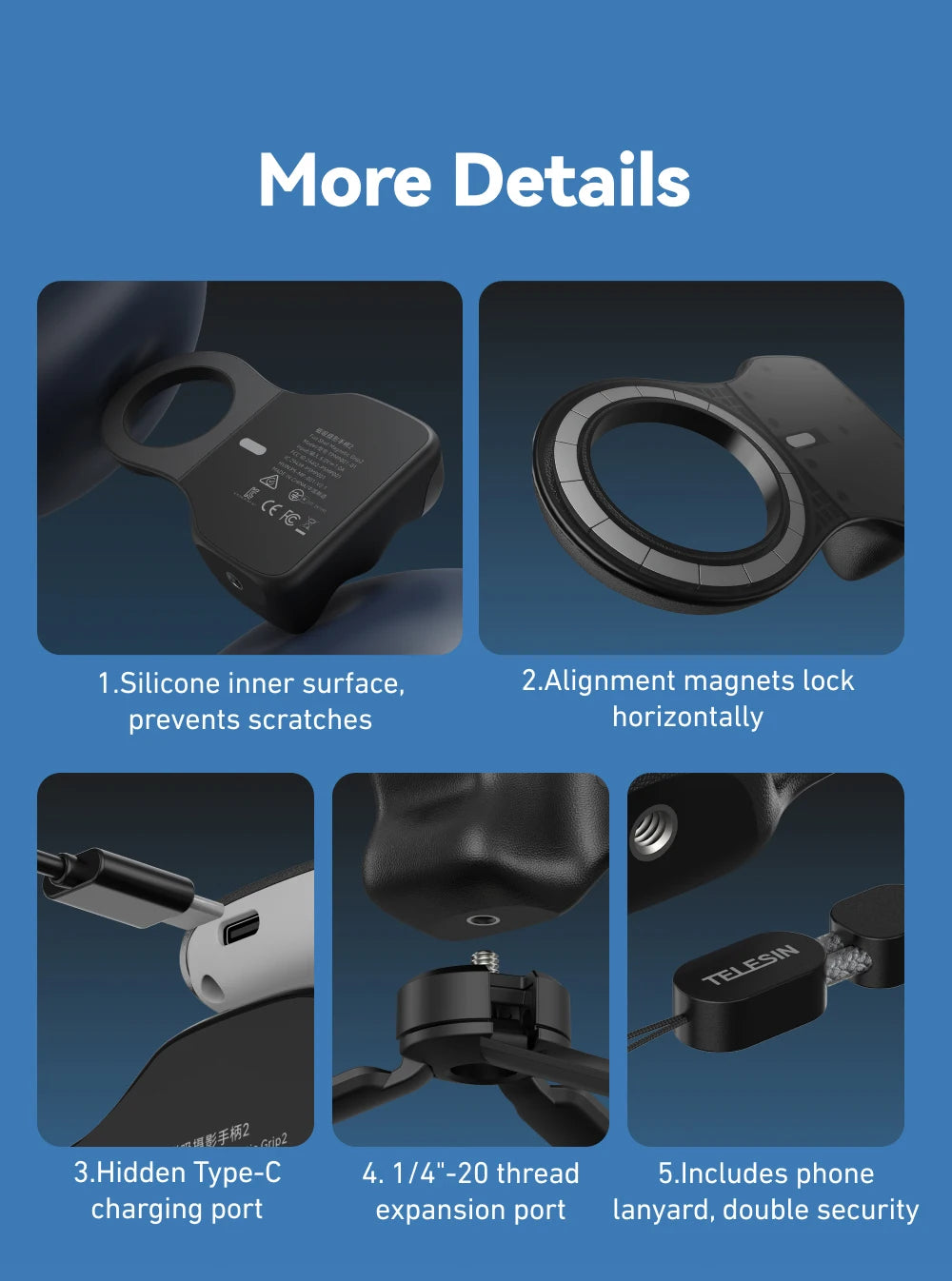 MagSafe Camera Grip | Bluetooth Shutter & Remote for iPhone