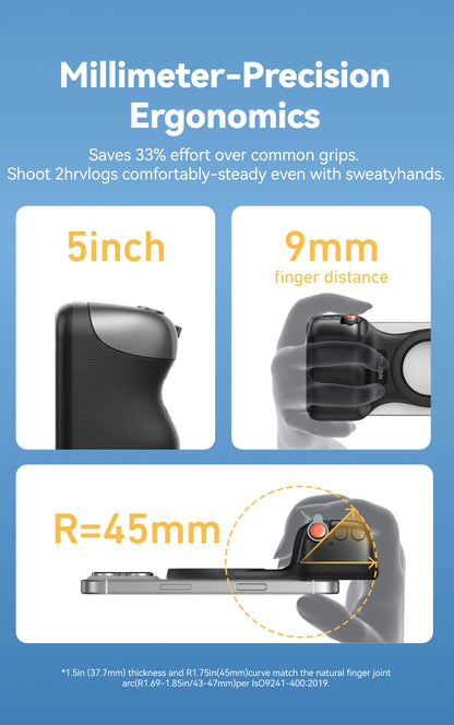 MagSafe Camera Grip | Bluetooth Shutter & Remote for iPhone
