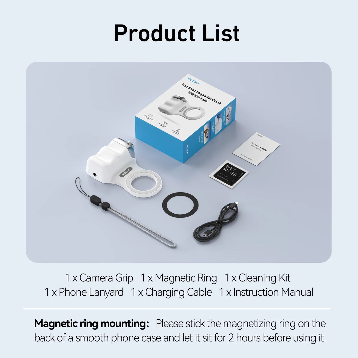 MagSafe Camera Grip | Bluetooth Shutter & Remote for iPhone