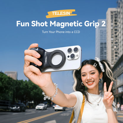 MagSafe Camera Grip | Bluetooth Shutter & Remote for iPhone