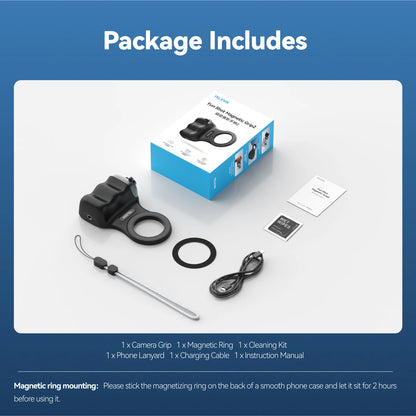 MagSafe Camera Grip | Bluetooth Shutter & Remote for iPhone