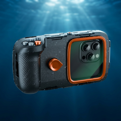 Underwater Phone Housing 20m | Dive Case with Bluetooth Grip