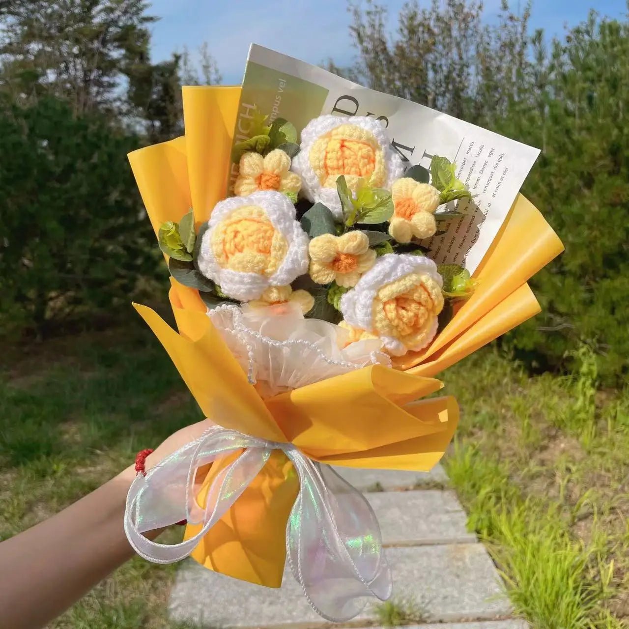 Freshly Knitted Bouquet Flowers Crochet - Happy Amazing