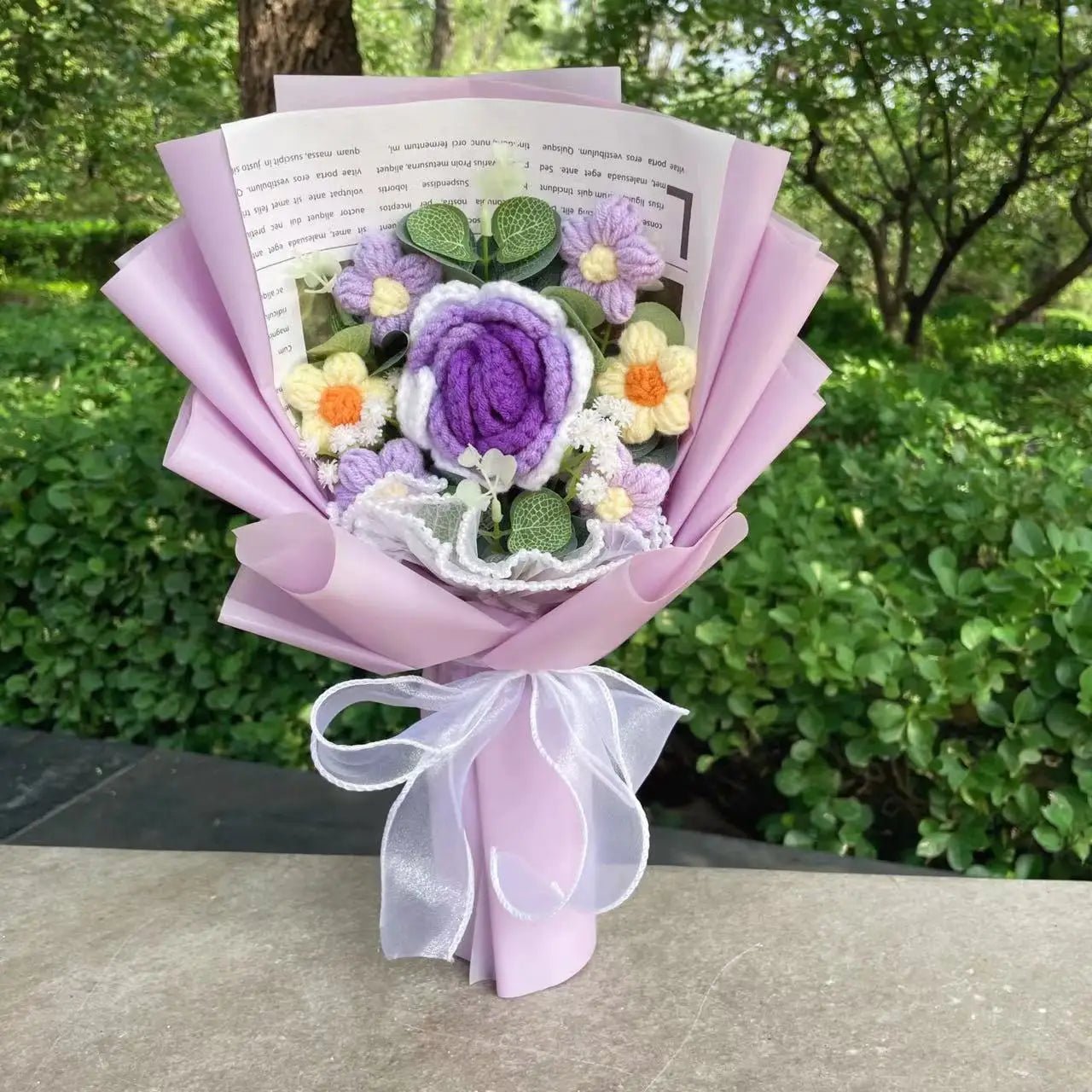 Freshly Knitted Bouquet Flowers Crochet - Happy Amazing