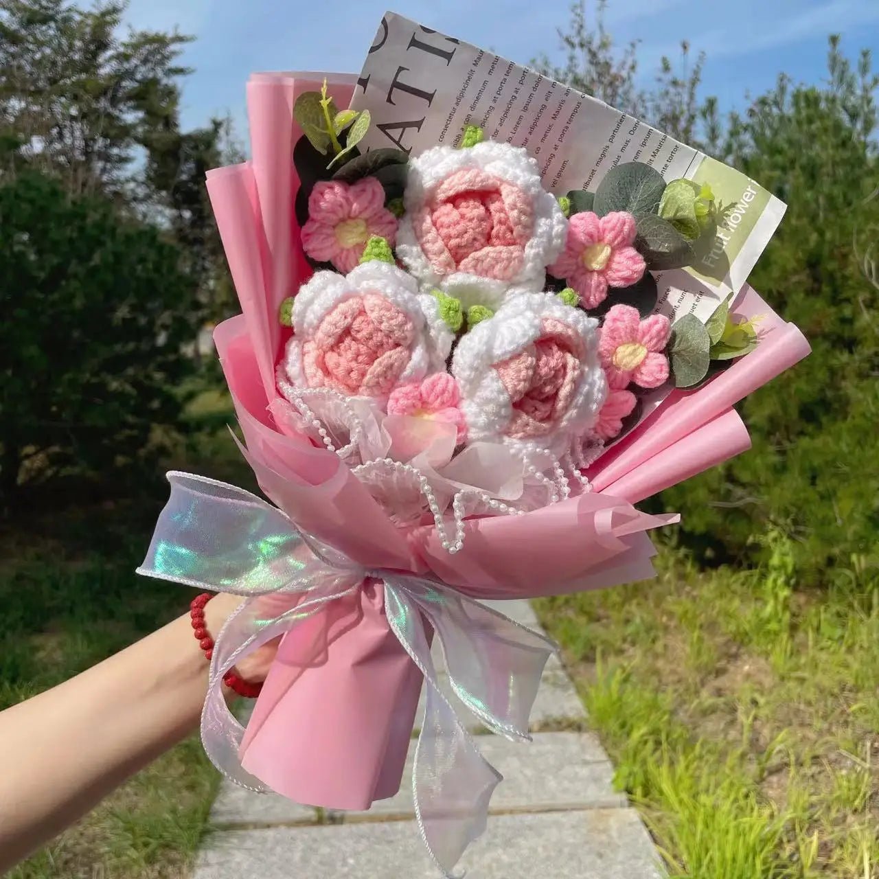 Freshly Knitted Bouquet Flowers Crochet - Happy Amazing