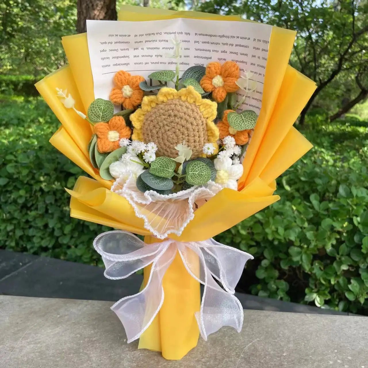 Freshly Knitted Bouquet Flowers Crochet - Happy Amazing
