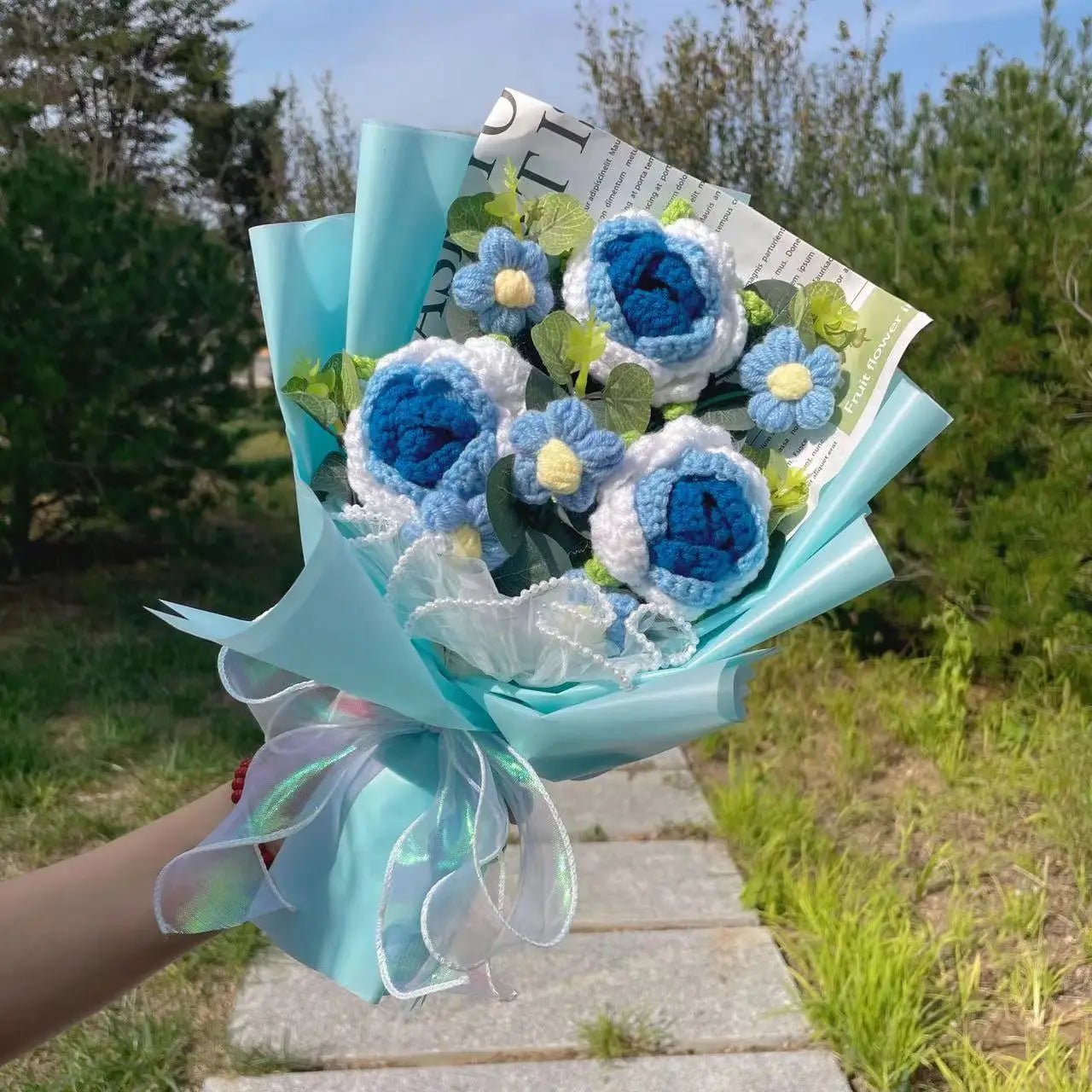 Freshly Knitted Bouquet Flowers Crochet - Happy Amazing