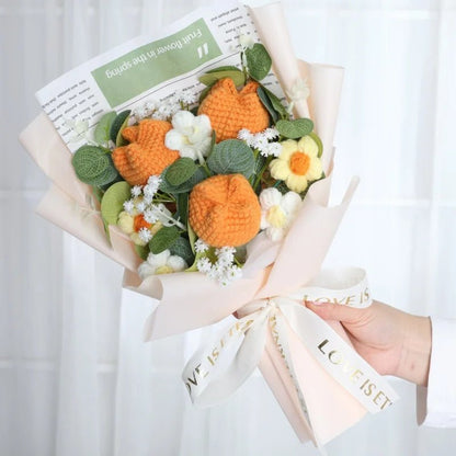 Freshly Knitted Bouquet Flowers Crochet - Happy Amazing