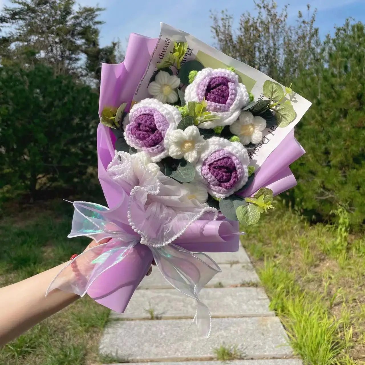 Freshly Knitted Bouquet Flowers Crochet - Happy Amazing