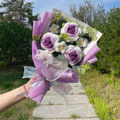Freshly Knitted Bouquet Flowers Crochet - Happy Amazing