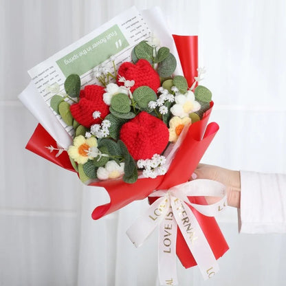 Freshly Knitted Bouquet Flowers Crochet - Happy Amazing