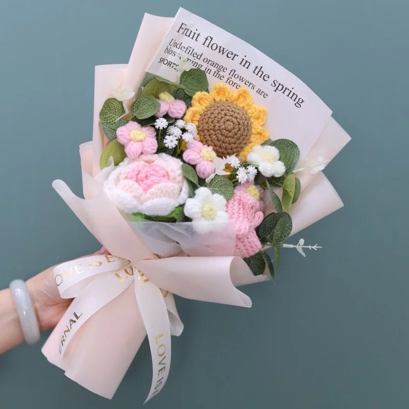 Freshly Knitted Bouquet Flowers Crochet - Happy Amazing