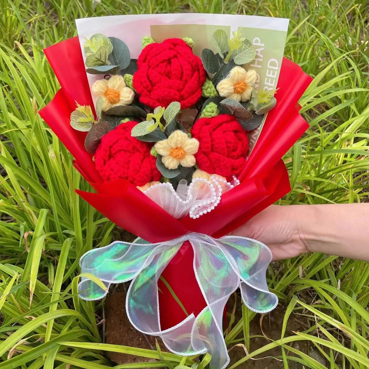 Freshly Knitted Bouquet Flowers Crochet - Happy Amazing