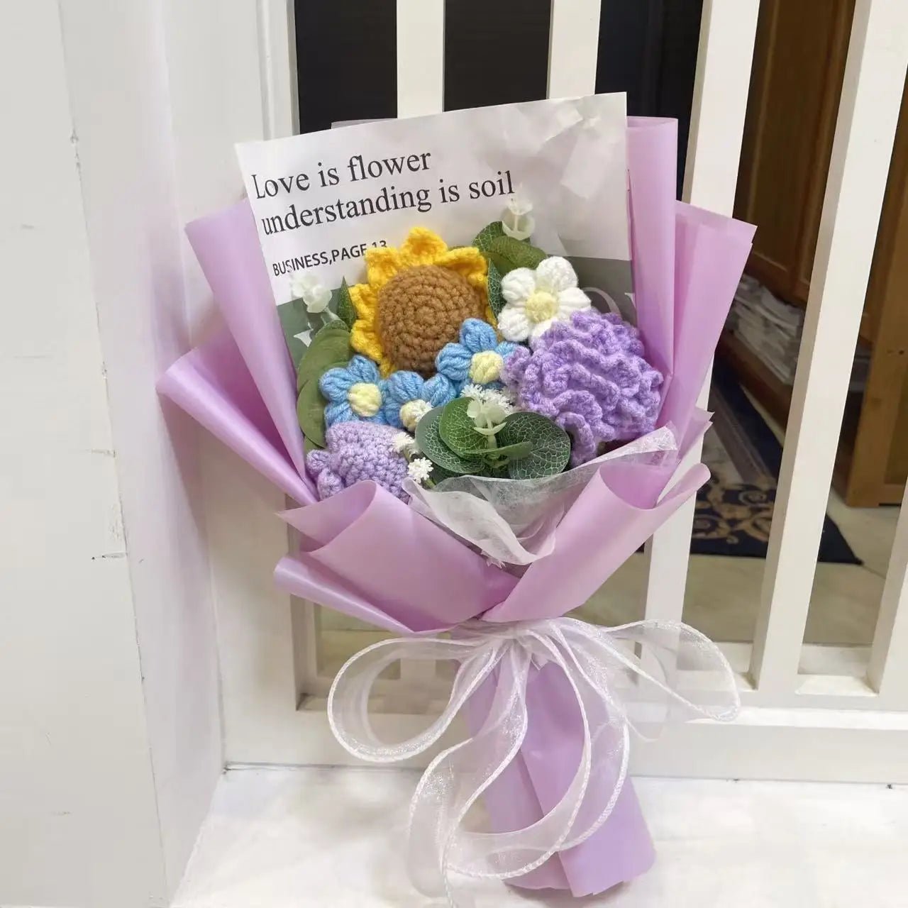Freshly Knitted Bouquet Flowers Crochet - Happy Amazing
