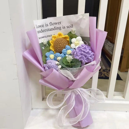 Freshly Knitted Bouquet Flowers Crochet - Happy Amazing