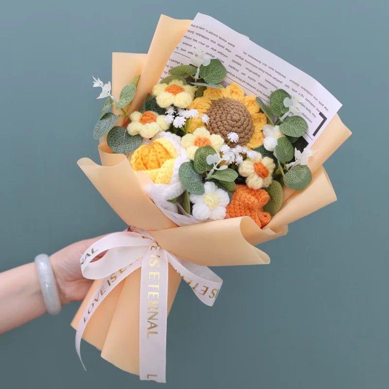 Freshly Knitted Bouquet Flowers Crochet - Happy Amazing