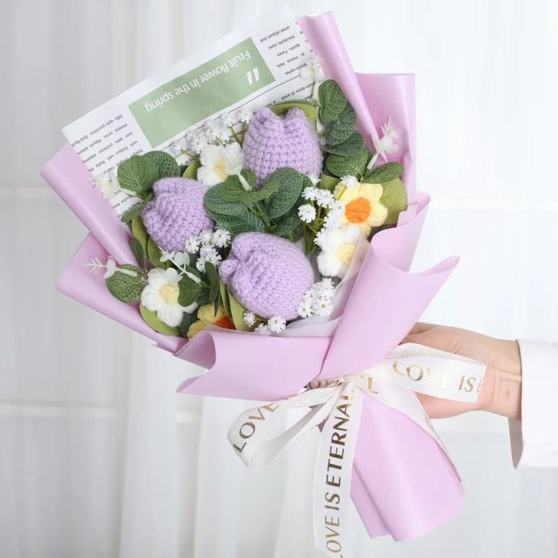 Freshly Knitted Bouquet Flowers Crochet - Happy Amazing