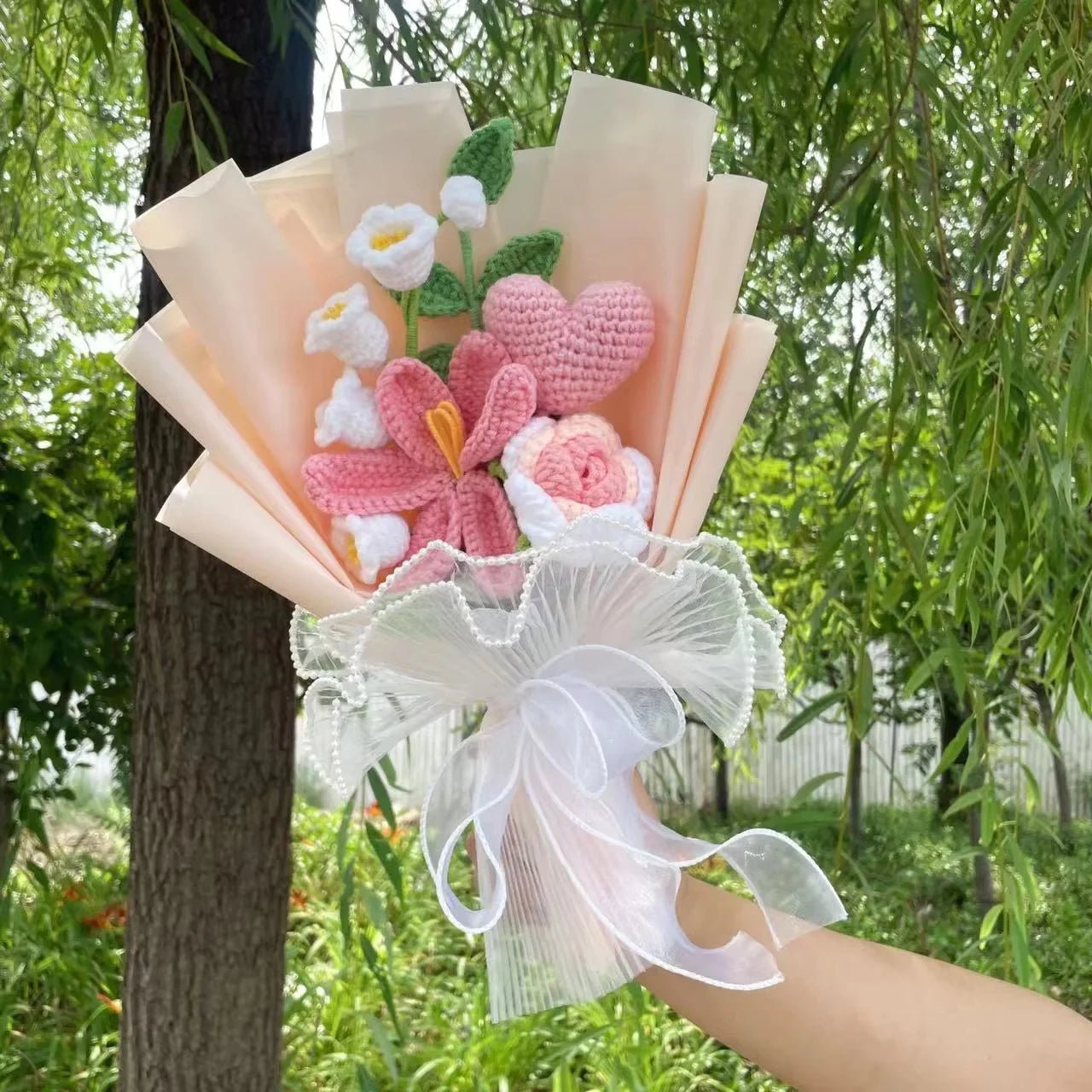Freshly Knitted Bouquet Flowers Crochet - Happy Amazing