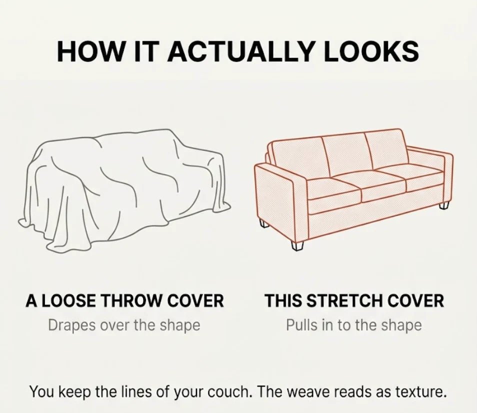 Non-Slip Stretch To Fit Jacquard Cover - Wexbury & Co.