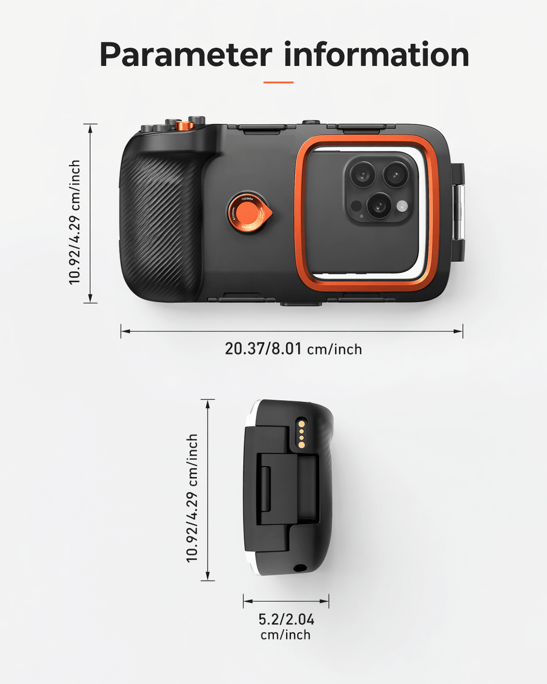 Waterproof Diving Phone Case with Hand Grip & Bluetooth Remote - Happy Amazing